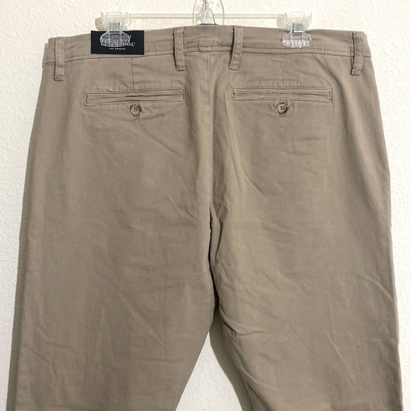 LIVERPOOL Los Angeles Men's The Chino Pant KHAKI Pants 36x32 - Picture 2 of 9